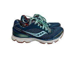 Saucony shadow genesis teal blue running shoes size 6. Good condition (see photo